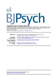 Cognitive style in bipolar disorder - The British Journal of Psychiatry