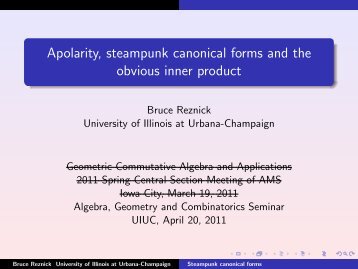 Beamer slides - University of Illinois at Urbana-Champaign