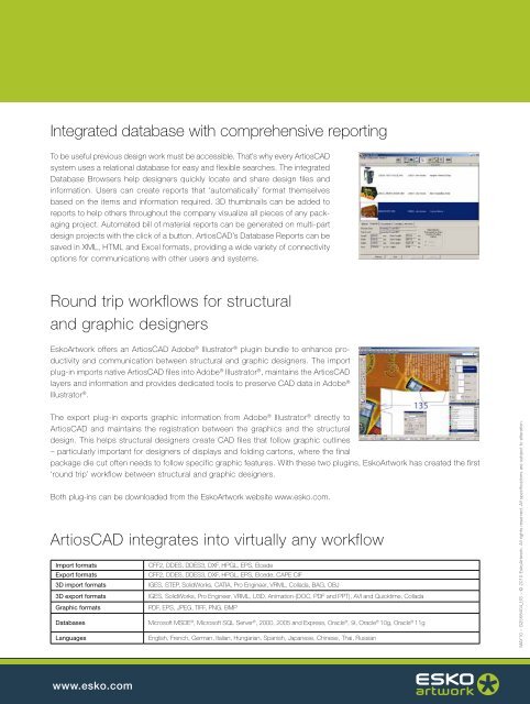 Design, Manufacturing and Communication for Packaging - Esko