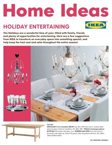 Tips on Holiday Entertaining - IKEA store