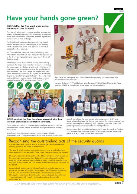 Pennine News 83 - June 2010 - Pennine Acute Hospitals NHS Trust