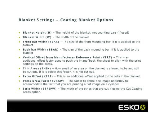 AC-20 Layouts and Coating Blankets in ArtiosCAD - Esko