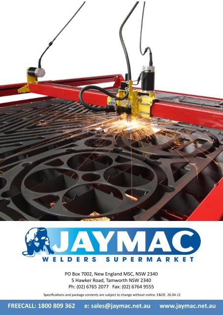 plasmaCAM and Samson Robotic Plasma cutting machines - Jaymac