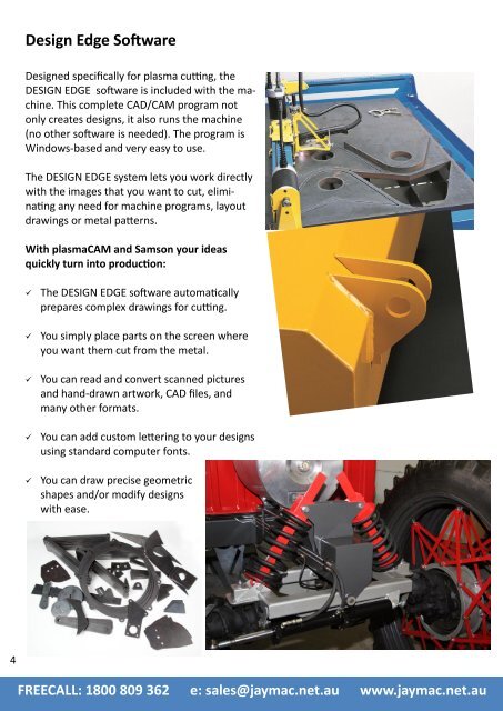 plasmaCAM and Samson Robotic Plasma cutting machines - Jaymac