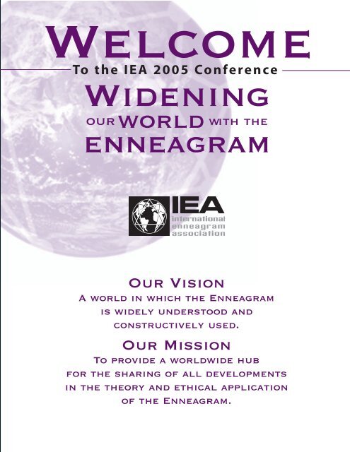 View Conference Program - International Enneagram Association