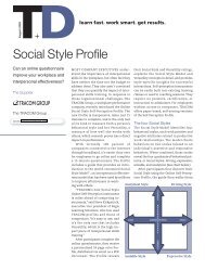 Social Style Profile - The TRACOM Group