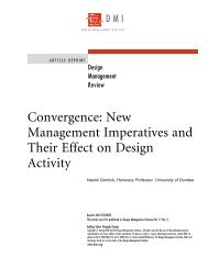 Convergence: New Management Imperatives and Their Effect on ...