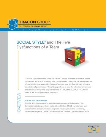 Social Style and Five Dysfunctions Whitepaper - The TRACOM Group