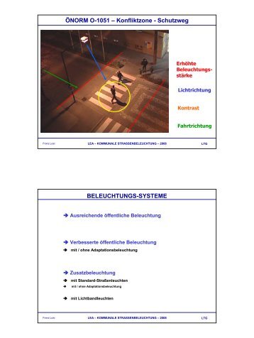 Schutzweg BELEUCHTUNGS-SYSTEME