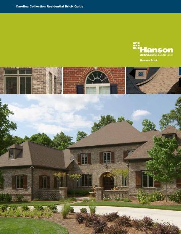 Carolina Collection Residential Brick Guide - Hanson Brick
