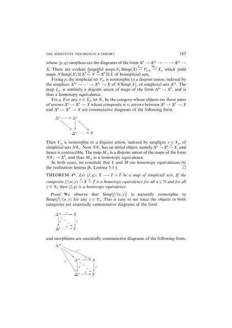 The Additivity Theorem in K