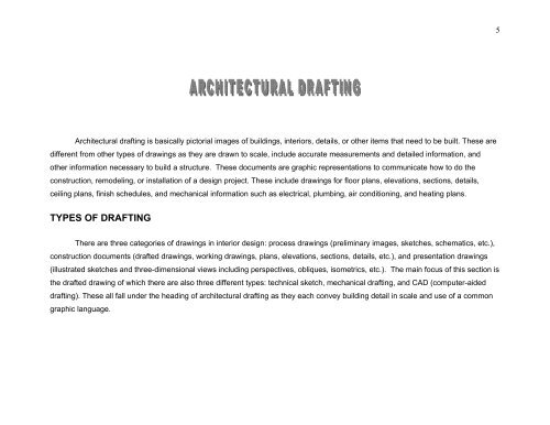 Basic Drafting Standards - Interior Design - University of Minnesota