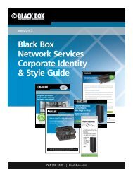 Black Box Network Services Corporate Identity & Style Guide