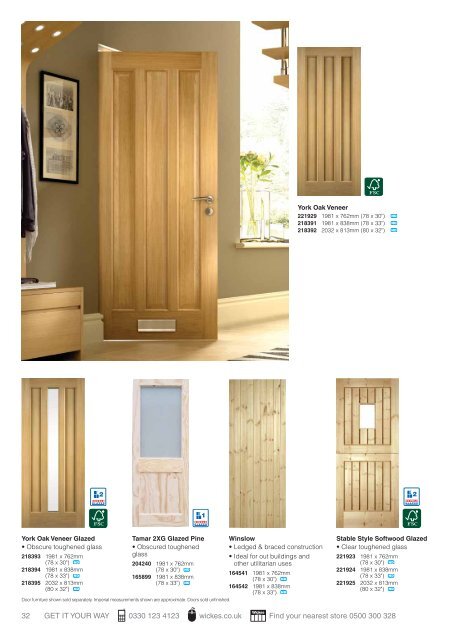 York Oak Veneer Glazed