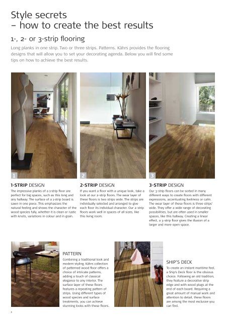 CREATE YOUR INTERIOR WITH A WOODEN FLOOR - Kährs