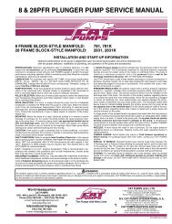 Pump Service Manual for 8 and 28 FR Block-Style ... - Cat Pumps