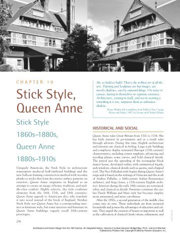 Stick Style, Queen Anne - Pearson