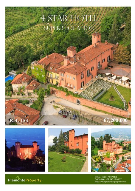 4 STAR HOTEL - Piemonte Property