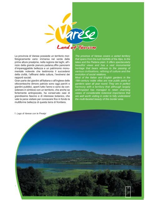 DOC giardini A5 ITA/ING - Varese Land of Tourism