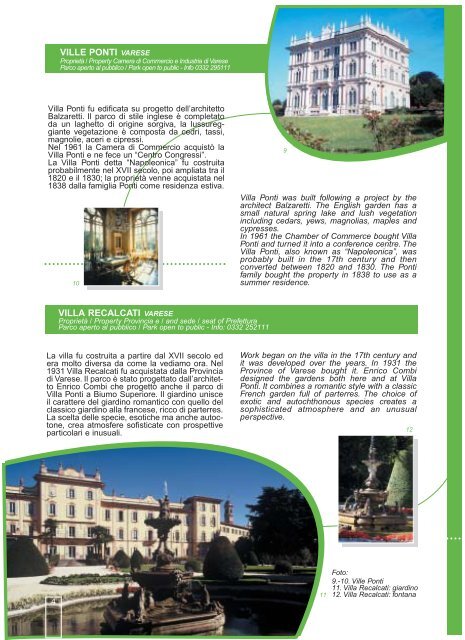 DOC giardini A5 ITA/ING - Varese Land of Tourism