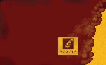 Acacia Is Where The Dream - Mountain House