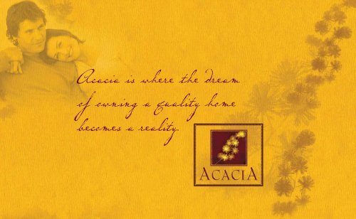 Acacia Is Where The Dream - Mountain House