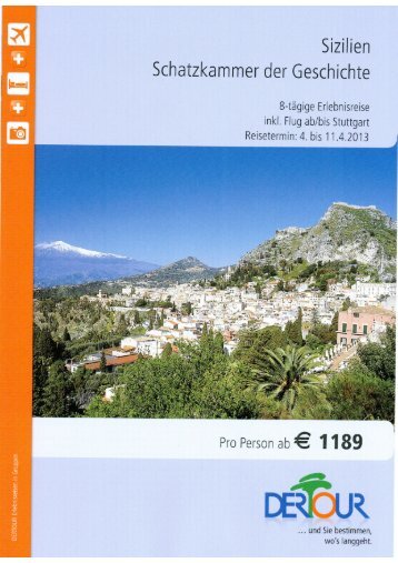 Flyer Sizilien - First Reisebüro