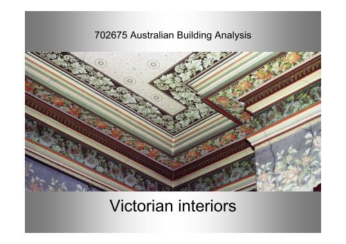 Victorian interiors - Miles Lewis