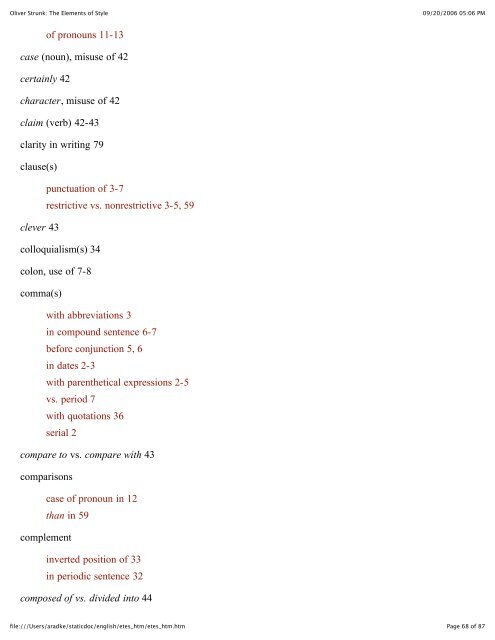 Oliver Strunk: The Elements of Style - Evernote