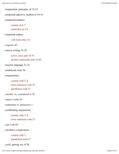 Oliver Strunk: The Elements of Style - Evernote