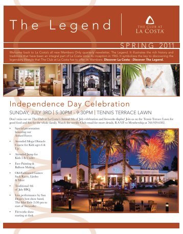 Sunday, July 3rd | 5:30pm - La Costa Resort & Spa