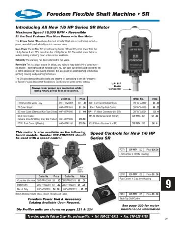 DuMore Flexible Shaft Grinder - Falcon Tool Co. Inc.