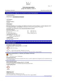 Sicherheitsdatenblatt - Otto Fischar GmbH und Co. KG