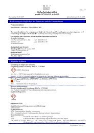 Sicherheitsdatenblatt - Otto Fischar GmbH und Co. KG