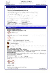 Sicherheitsdatenblatt - Otto Fischar GmbH und Co. KG