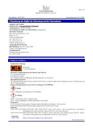 Sicherheitsdatenblatt 30% - Otto Fischar GmbH und Co. KG