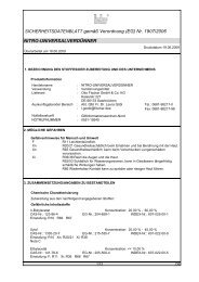 Sicherheitsdatenblatt - Otto Fischar GmbH und Co. KG