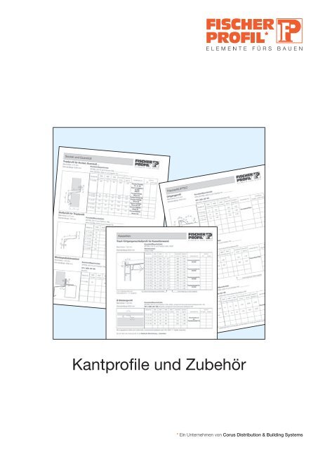 Kantprofile und Zubehör - Fischer Profil | Elemente fürs Bauen