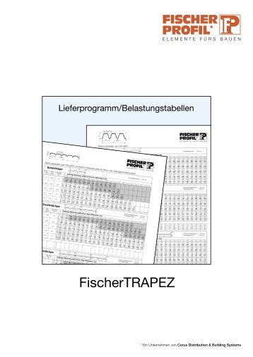 FischerTRAPEZ 40/183 Technische Info Belastungstabellen