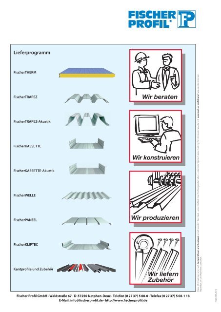 FischerTHERM plusdach - Fischer Profil | Elemente fürs Bauen