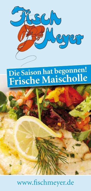 Rezeptheft Maischolle als PDF zum Download - Fisch Meyer