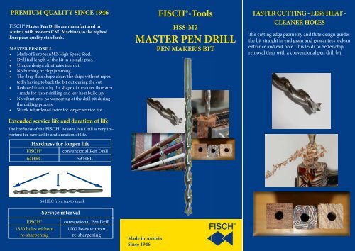 MASTER PEN DRILL - Fisch-Tools