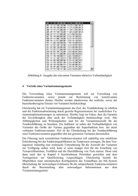 Methoden zur Entwicklung eines Variantenmanagements zur ... - FKFS