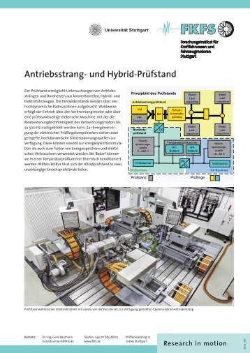 Universeller Antriebsstrang- und Hybrid-Prüfstand - FKFS