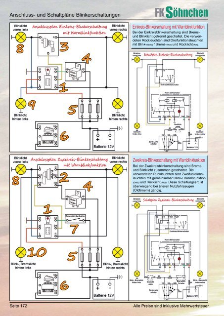 2 Kreis Blinkanlage Schaltplan - Wiring Diagram
