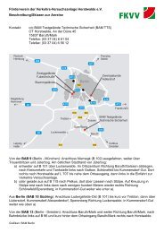 Förderverein der Verkehrs-Versuchsanlage ... - FKVV Horstwalde
