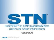 ReaxysFile on STN - significantly more content ... - STN International
