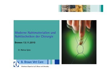 Moderne Nahtmaterialien und Nahttechniken der ChirurgieDr. Markus