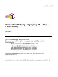 OMG Unified Modeling Language - ISO/TC 211