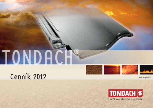 Cenník 2012 - Tondach www